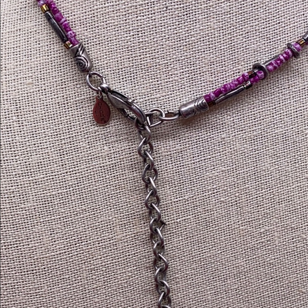 Chico’s Glass Bead choker necklace - Picture 2 of 2